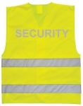 Pracovné odevy - Vesta reflexná žltá s reflex.nápisom SECURITY