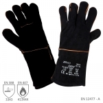 Pracovné rukavice SAM (SANDPIPER) zváračské čierne - už od 2,6 €