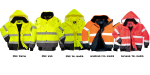 Pracovné odevy - Reflexná bunda C465 Hi-Vis Bomber s logom