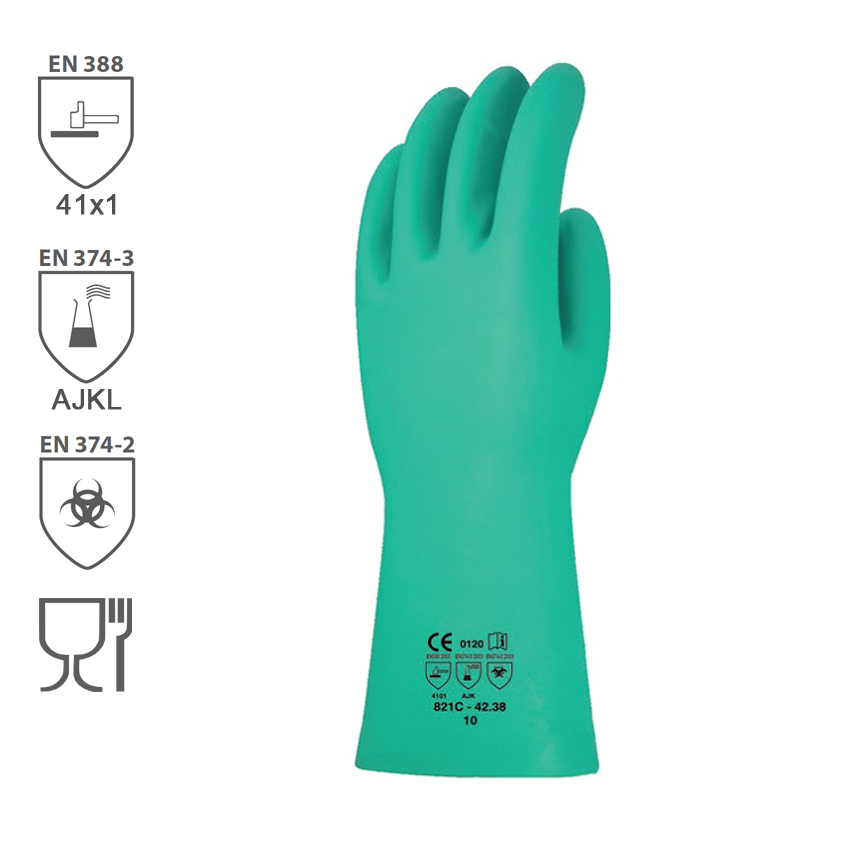 Chemické rukavice INTERFACE PLUS nitrilové