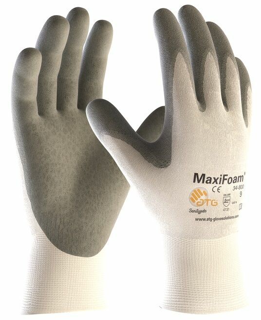 Pracovné rukavice ATG MaxiFoam 34-800 máčané v nitrilovej pene