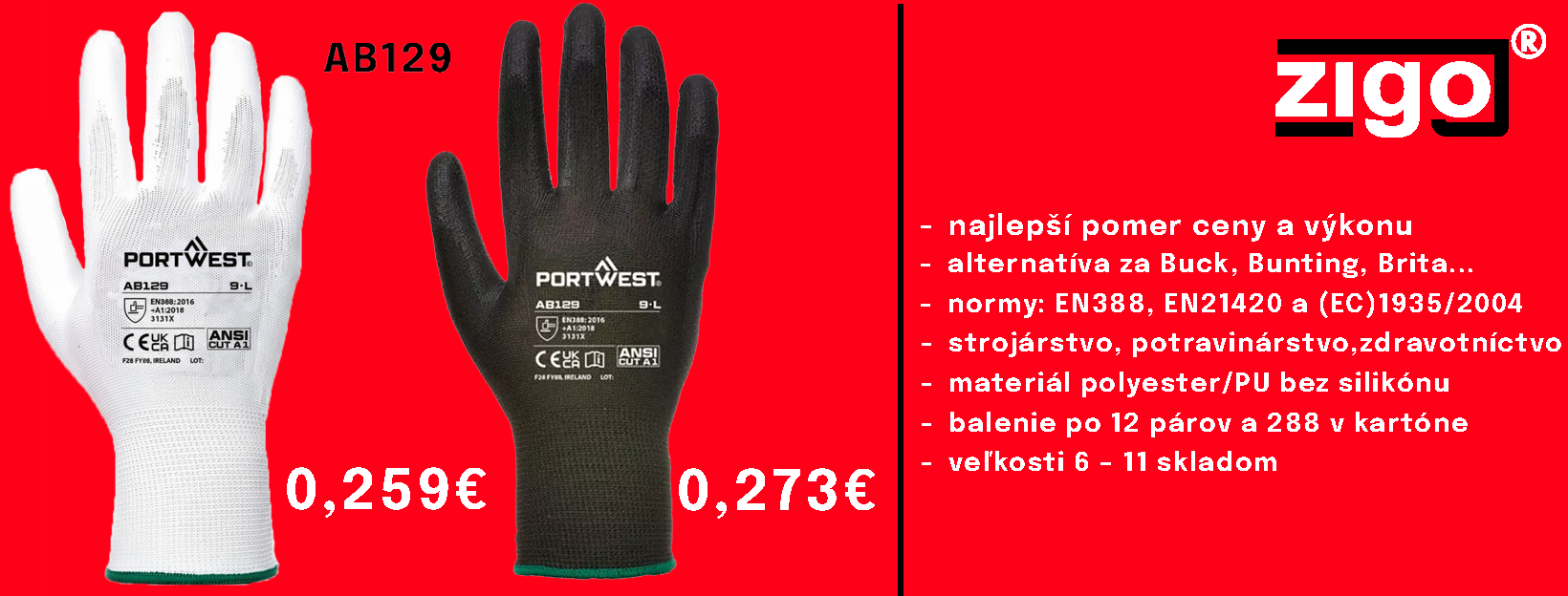 Akcia Rukavice AB129
