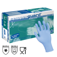 Jednorazové rukavice Semperguard XPERT nitrilové nepudrované
