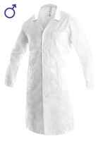 Plášť CXS ADAM s dlhým rukávom pánsky biely