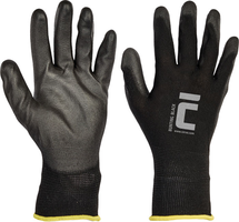 Pracovné rukavice BUNTING BLACK máčané v PU (balené)