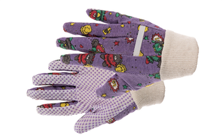 Pracovné rukavice SWEET textilné s terčíkmi