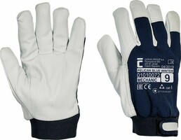 Zateplené pracovné rukavice PELICAN BLUE WINTER kombinované-*ZIMA