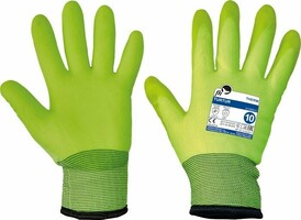 Zateplené pracovné rukavice TURTUR máčané v PVC-*ZIMA
