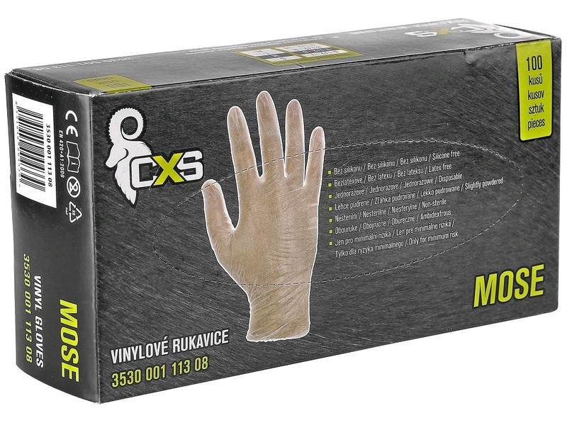 Canis (CXS) Jednorazové rukavice MOSE vinylové pudrované
