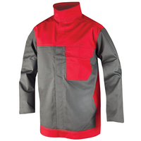 Bl&uacute;za PROHEATECT zv&aacute;račsk&aacute; sivo-červen&aacute; č.48