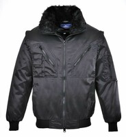 Bunda PJ10 4v1 Pilot Jacket zateplená čierna L