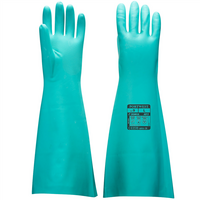Chemické rukavice A813 nitrilové predĺžené 48 cm