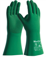 Chemick&eacute; rukavice ATG MaxiChem 76-830 s TRItech m&aacute;čan&eacute; v nitrile