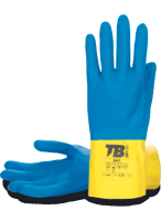 Chemické rukavice TB 9007 máčané v latexe