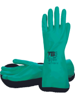 Chemické rukavice TB 9009F máčané v nitrile