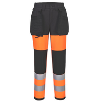 Dámske reflexné nohavice CD847 WX2 Eco Hi-Vis Stretch do pása