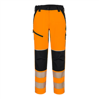 Dámske reflexné nohavice T141 PW3 Hi-Vis strečové do pása