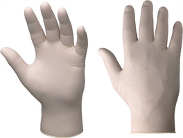 Jednorazové rukavice RUBETRA nepudrované latexové 