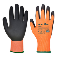 Neporezné rukavice A625 VIS-TEX (D13) máčané v polyuretáne reflexná