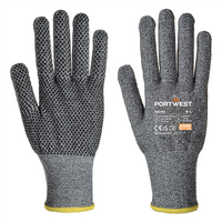Neporezné rukavice A640 SABRE-DOT s PVC terčíkmi