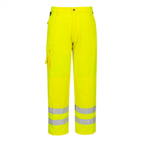 Nohavice E046 COMBAT Hi-Vis do pása reflexná žltá 4XL