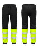 Nohavice FOTIS Hi-Vis do pása reflexná čierno-žltá L (52-54)