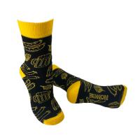 Ponožky BENNONKY BEER SOCKS BLACK/YELLOW