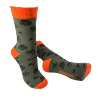 Ponožky BENNONKY TREK SOCKS GREEN/ORANGE