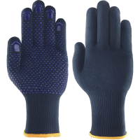 Pracovné rukavice ANSELL 76-501 FiberTuf textilné s PVC terčíkmi