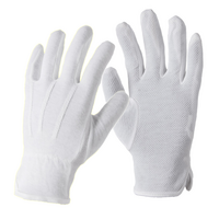 Pracovné rukavice BUDDY textilné s PVC terčíkmi
