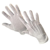 Pracovné rukavice MAWA textilné biele s PVC terčíkmi