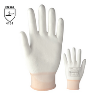 Pracovné rukavice PURE TOUCH WHITE máčané v polyuretáne