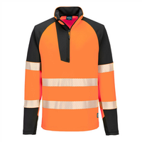 Reflexná mikina T172 PW3 Hi-Vis 1/4 zips
