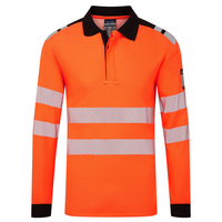 Reflexná polokošeľa FR734 PW3 Modaflame Knit Hi-Vis s dlhým rukávom nehorľavá