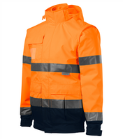 Reflexná zateplená bunda HV GUARD 4v1 Hi-Vis (Nr.5v2)