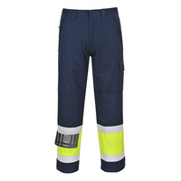 Reflexné montérkové nohavice MV26 Hi-Vis do pása nehorľavé antistatické