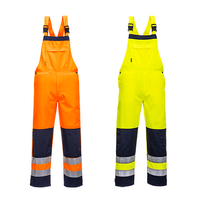 Reflexné monterkové nohavice TX72 GIRONA Hi-Vis s náprsenkou