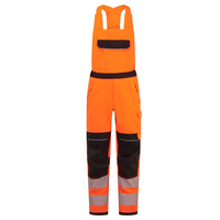 Reflexné nohavice FR453 PW3 Modaflame Work Hi-Vis s náprsenkou nehorľavé