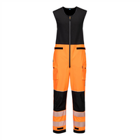 Reflexné nohavice T150 PW3 Hi-Vis Salopettes (3L) vodeodolné s náprsenkou
