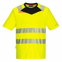 Reflexné tričko DX413 Hi-Vis pánske
DX4 Hi-Vis tričko navrhnuté s aktívnym strihom s použitím tkaniny, ktorá vás udrží v chlade, suchu a pohodlí po celý deň. Ľahká flexibilná, tepelne aplikovaná segmentovaná reflexná páska Hivistex Pro umožňuje zvýšenú viditeľnosť a mobilitu. Odvod vlhkosti textílie pomáha udržať telo v teple, v suchu a chlade. Vynikajúci štýl s kontrastným golierom a fluorescenčným prúžkom. Kontrastné sfarbenie pre ďalšie štýly. Štíhly dizajn pre výnimočné pohodlie. Ideálne pre firemné nosenie a zákazkové úpravy. Tepelne nanášaná segmentovaná reflexná páska pre lepšiu viditeľnosť. Pútka na ľahké pripnutie vysielačky Materiál: Ezeecool: 100% Polyester Pin sieťovina Normy: EN 20471 Trieda 2, RIS 3279 TOM Issue 2 (Iba oranžová) Veľkosť: S - 6XL  Reflexné tričko DX413 Hi-Vis pánske