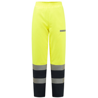 Reflexné zateplené nohavice FR434 Bizflame Rain Hi-Vis do pása nehorľavé