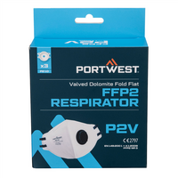 Respirátor P210 FFP2 skladací s ventilčekom biela (1bal=3ks)