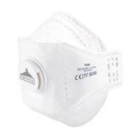 Respirátor P391 FFP3 skladací s ventilčekom biela (1bal=10ks)