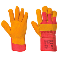 Rukavice A225 RIGGER kombinované zateplené červená č.10/XL