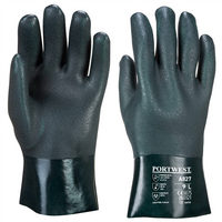 Rukavice A827 chemické PVC zelená č.10/XL