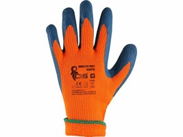 Rukavice INDUSTRY ROXY WINTER zimné máčané (s blistrom) oranžovo-čierna č.10