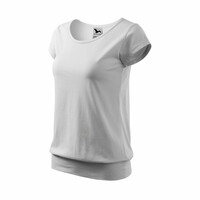 Tričko CITY 150g d&aacute;mske biela L