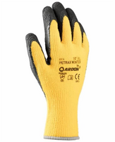Zateplené pracovné rukavice PETRAX WINTER máčané v latexovej pene (s blistrom)
