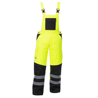 Zateplené reflexné nohavice HOWARD Hi-Vis s náprsenkou