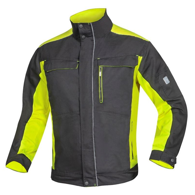 Bl&uacute;za NEON WINTER zateplen&aacute; čierno-žlt&aacute; 4XL